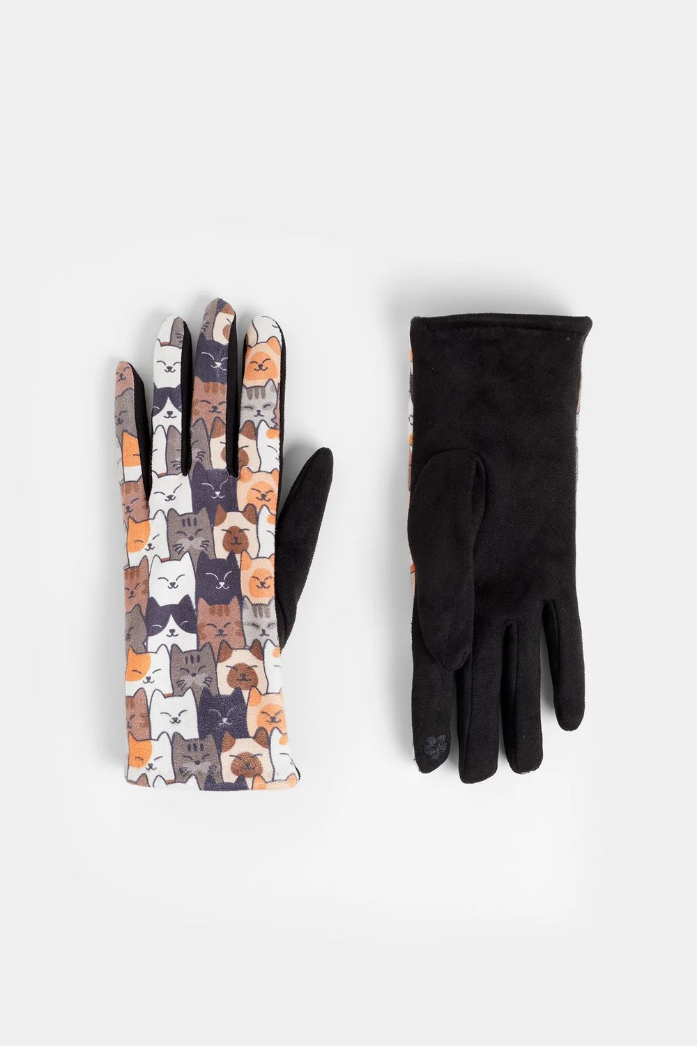 Touchscreen Gloves Animals, Color: Cats Multi