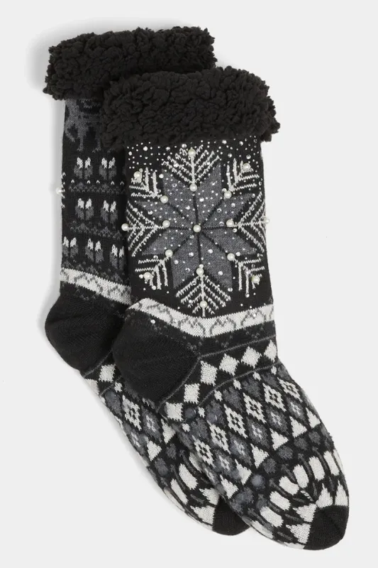 Winter Wonderland Slipper Socks-3 Colors