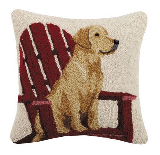 Retriever Adirondack Chair Pillow 16x16