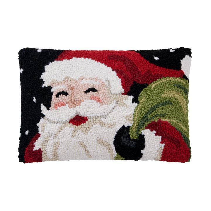 Santa Hook Pillow 8&quot;x12&quot;