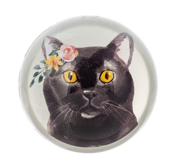 Cat Paperweight, Color: Black Cat