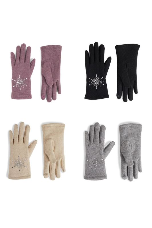 Christmas Snowflake Touchscreen Gloves