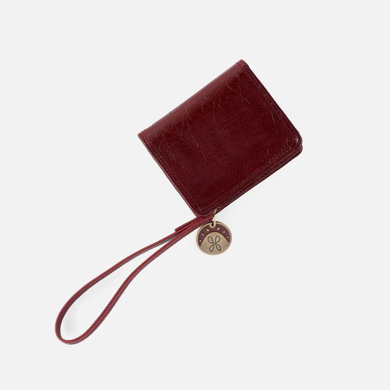 Coin Wristlet- Garnet Gloss
