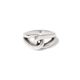 Interlok Bold Ring Silver