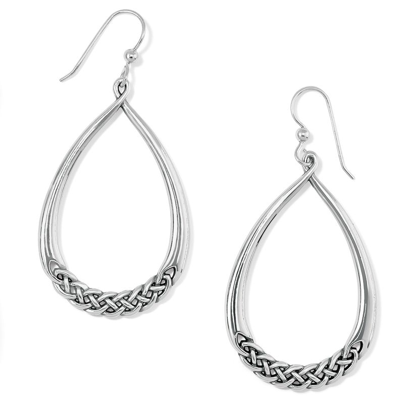 Interlok Braid Oval Drop Earrings