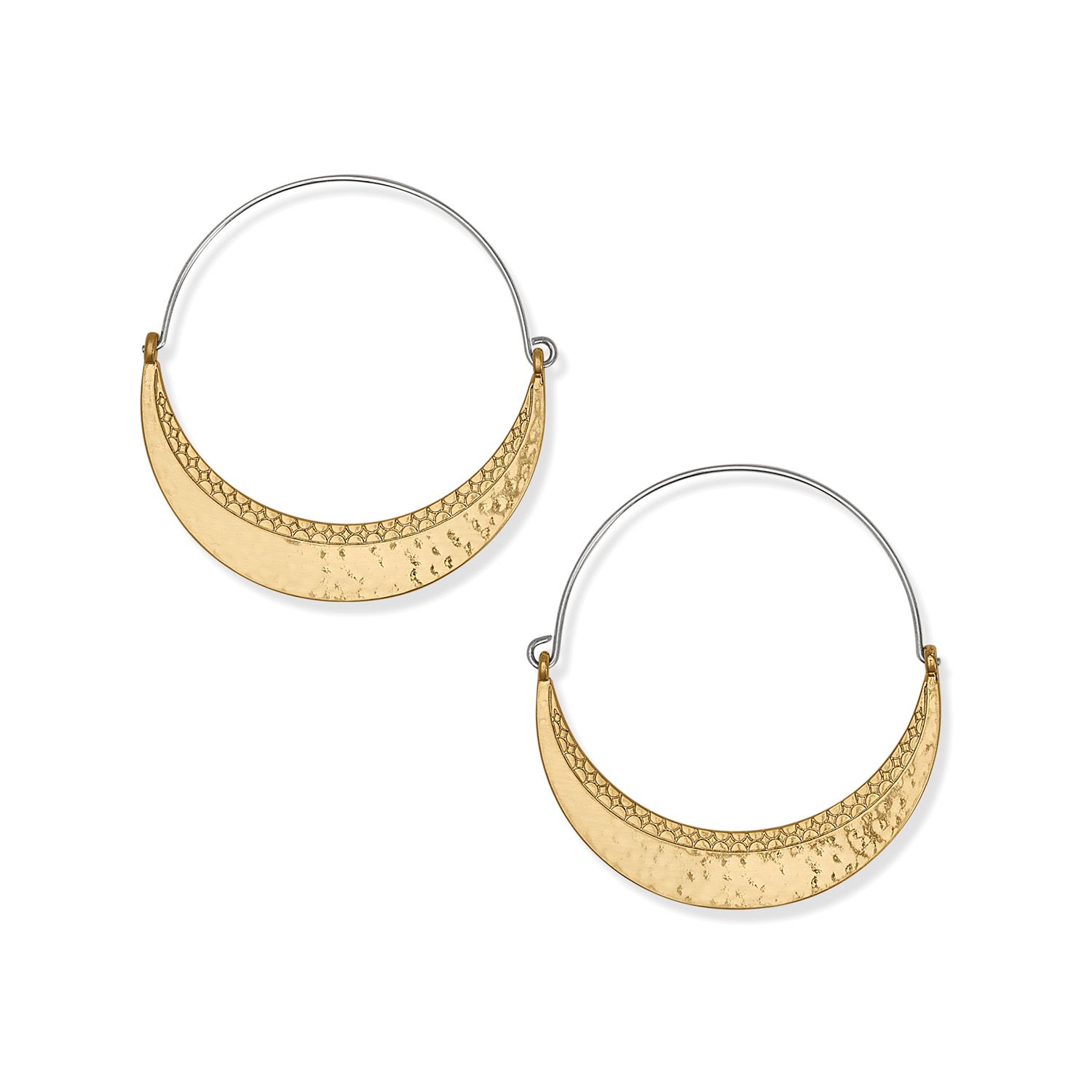Palm Canyon Large Gold Hoop Earrings