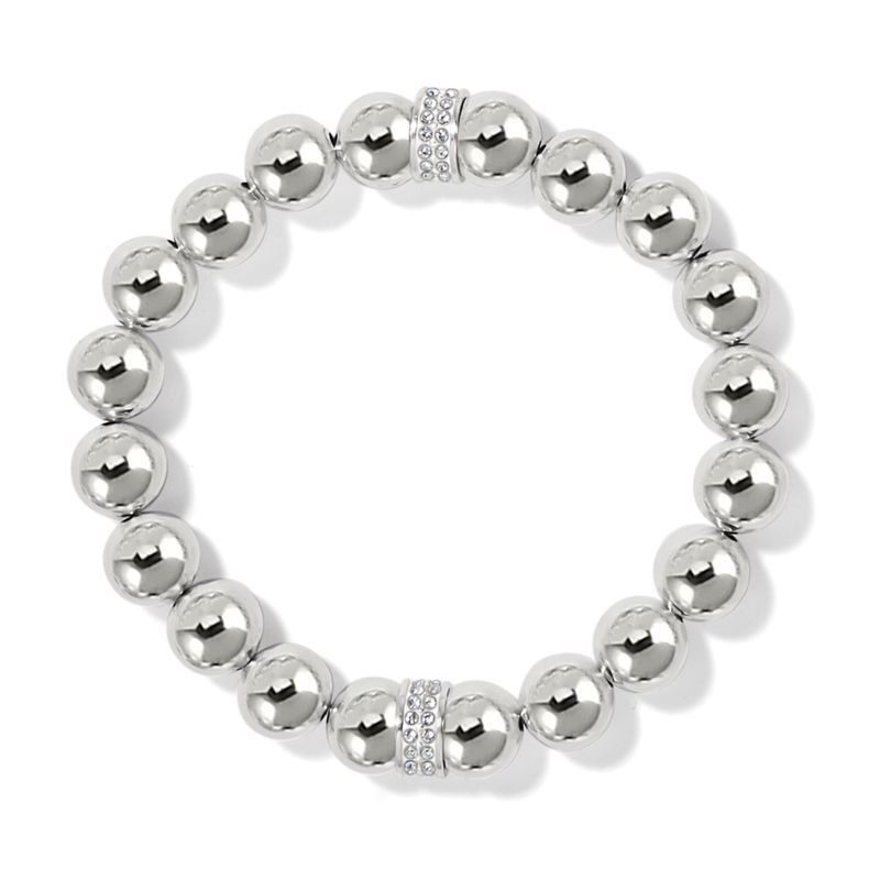 Large Meridian Stretch Bracelet Silver