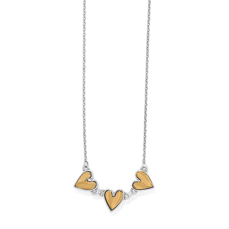 Cascade Heart Trio Necklace