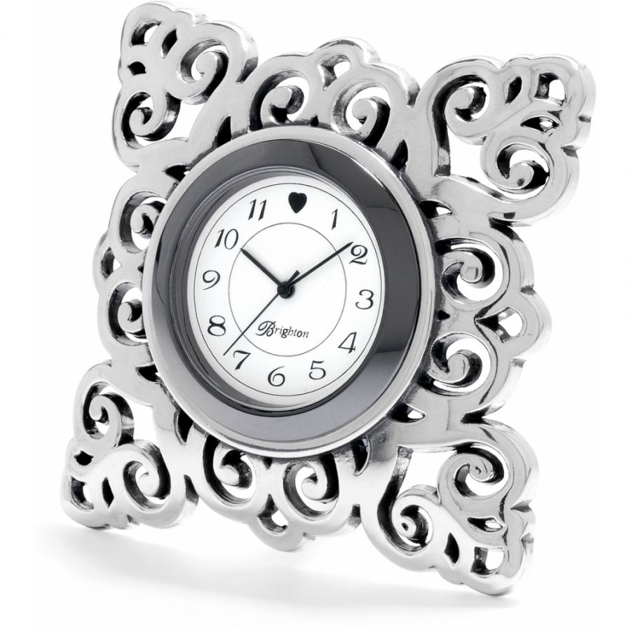 Silver Geneva Clock