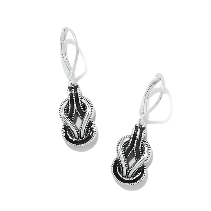 Interlok Harmony Black Leverback Earring