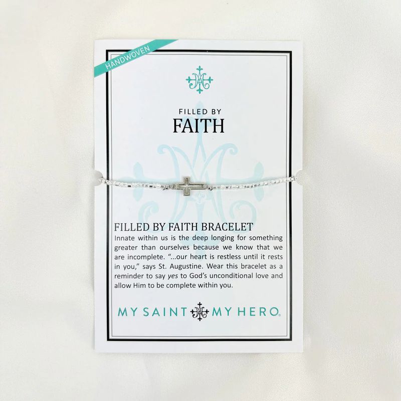 Filled By Faith Bracelet Silver