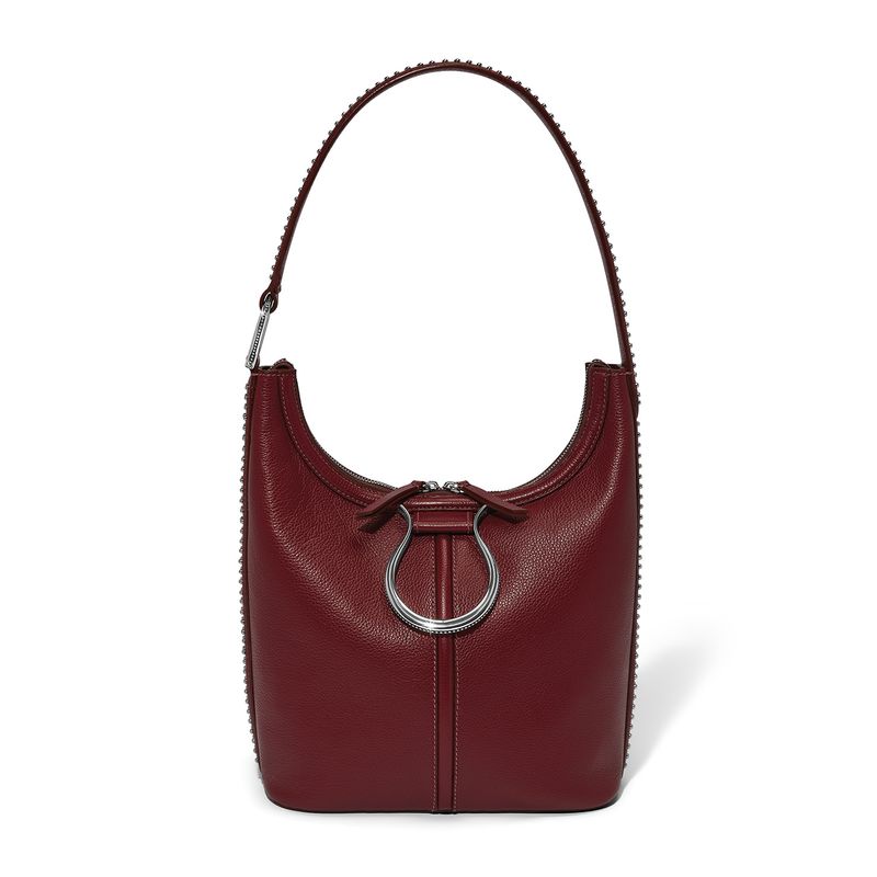 Wyatt Shoulder Bag-Garnet