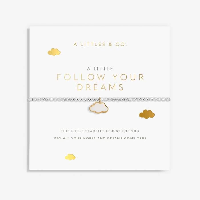 A Little Follow Your Dreams Cloud Bracelet Silver