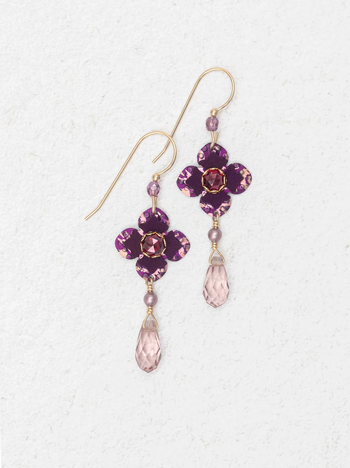 Octavia Earrings: Vintage Burgundy