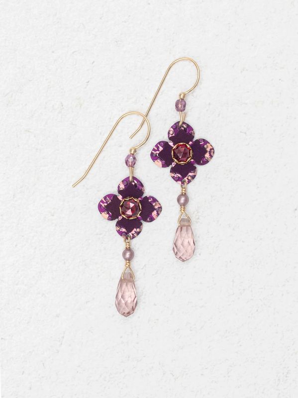 Octavia Earrings: Vintage Burgundy