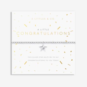 A Little Congratulations Bracelet Silver