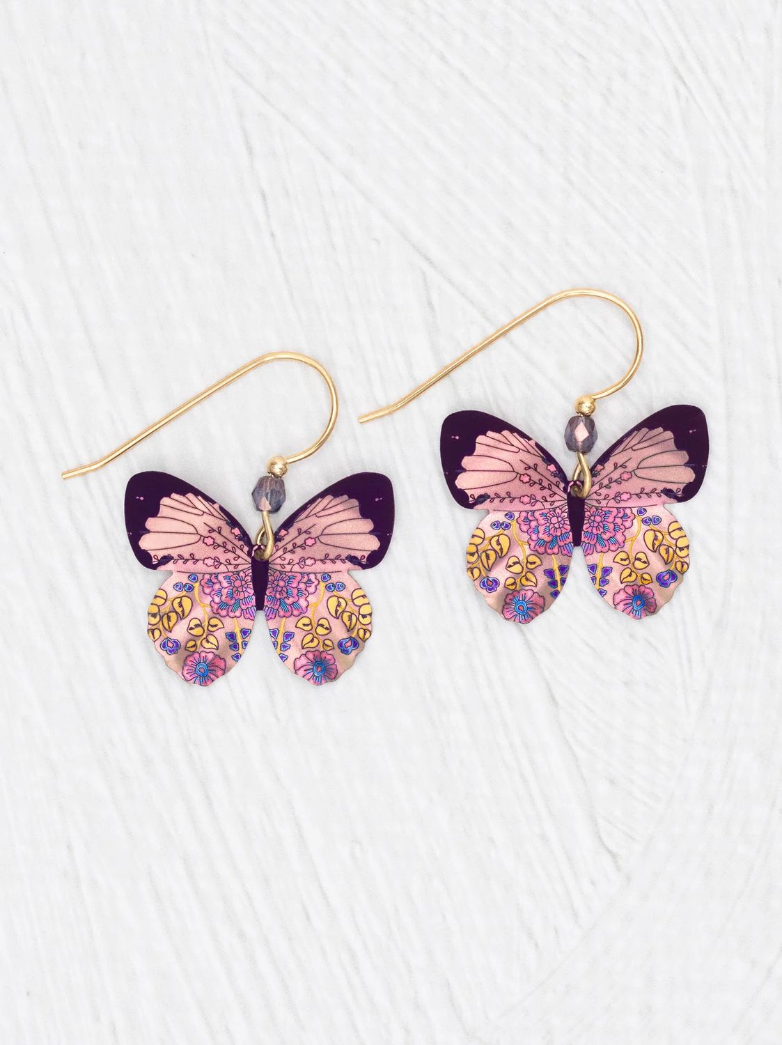 Blooming Butterfly Earrings Blooming Pink