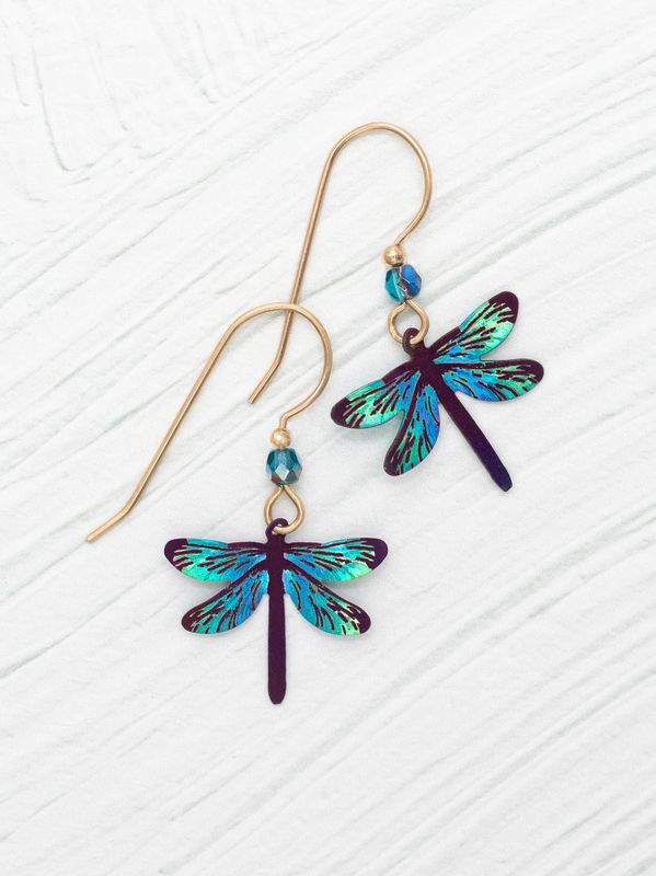 Dragonfly Dreams Earrings: Turquoise