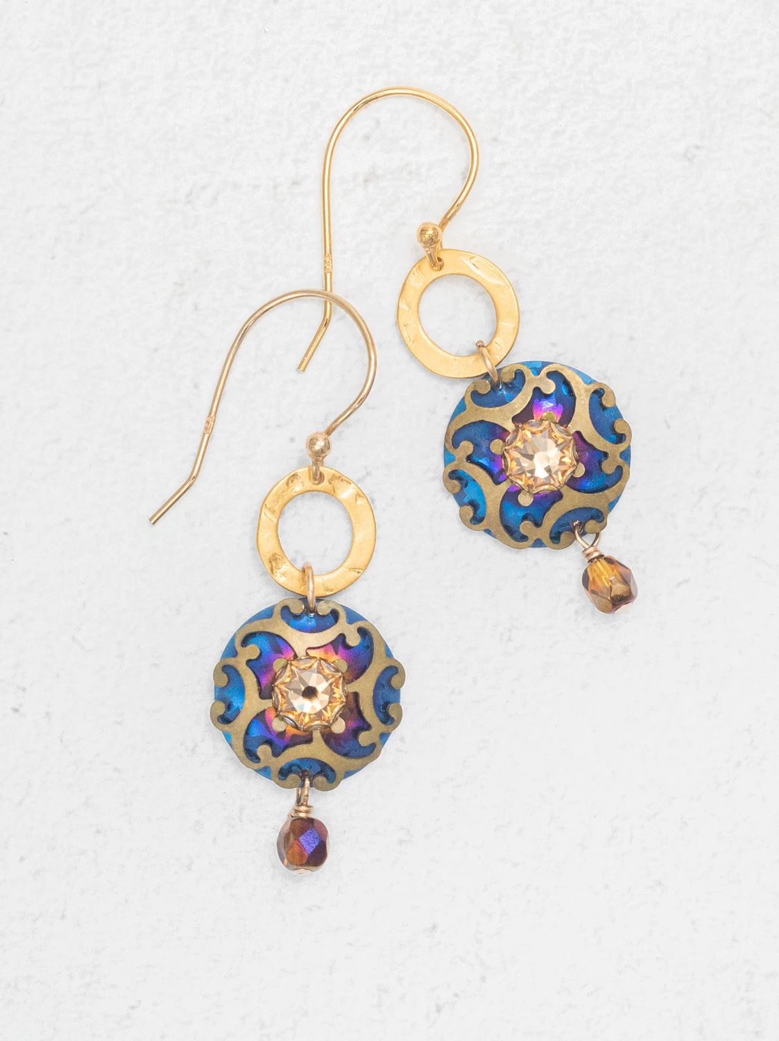 Encircled Abela Earrings: Denim