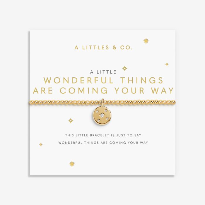 A Little Wonderful Things Are Coming Your Way Bracelet Gold