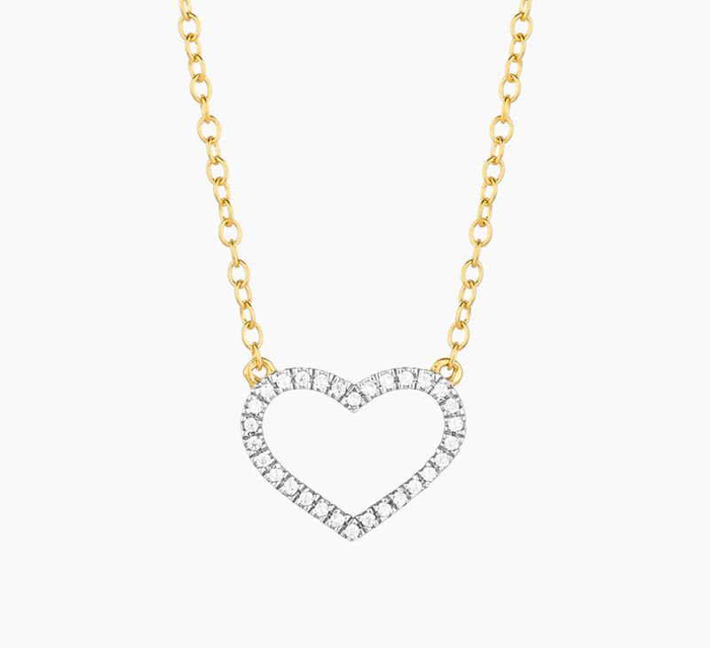 True Love Always Pendant Necklace Gold