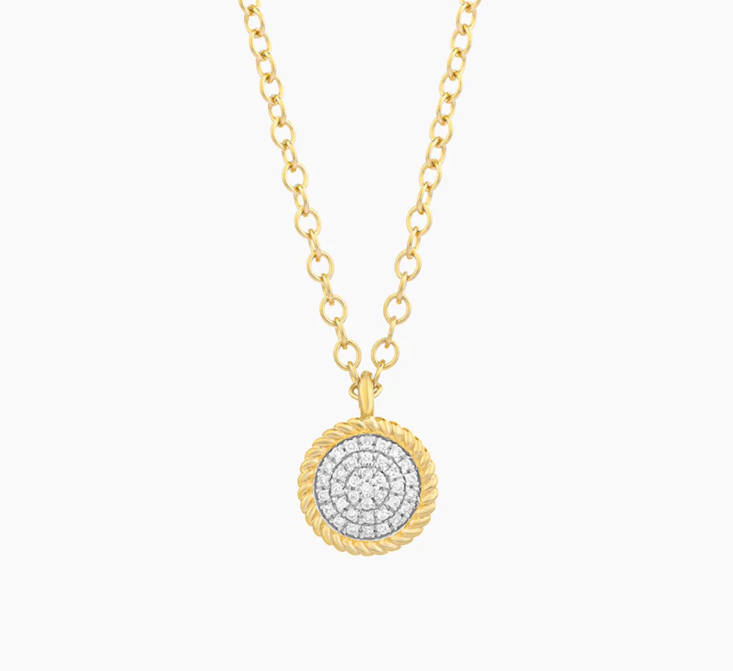 Circle Rope Pendant Necklace