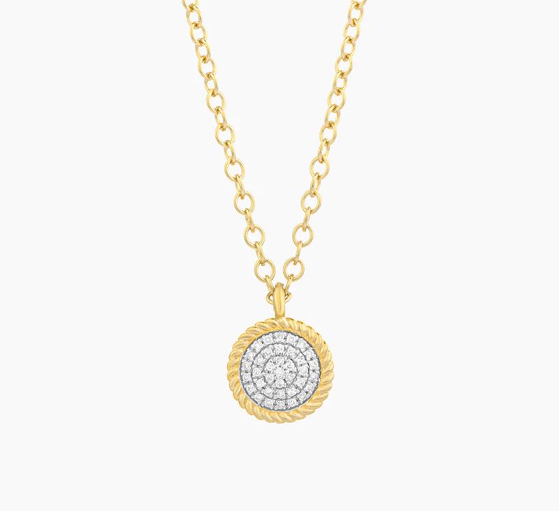 Circle Rope Pendant Necklace