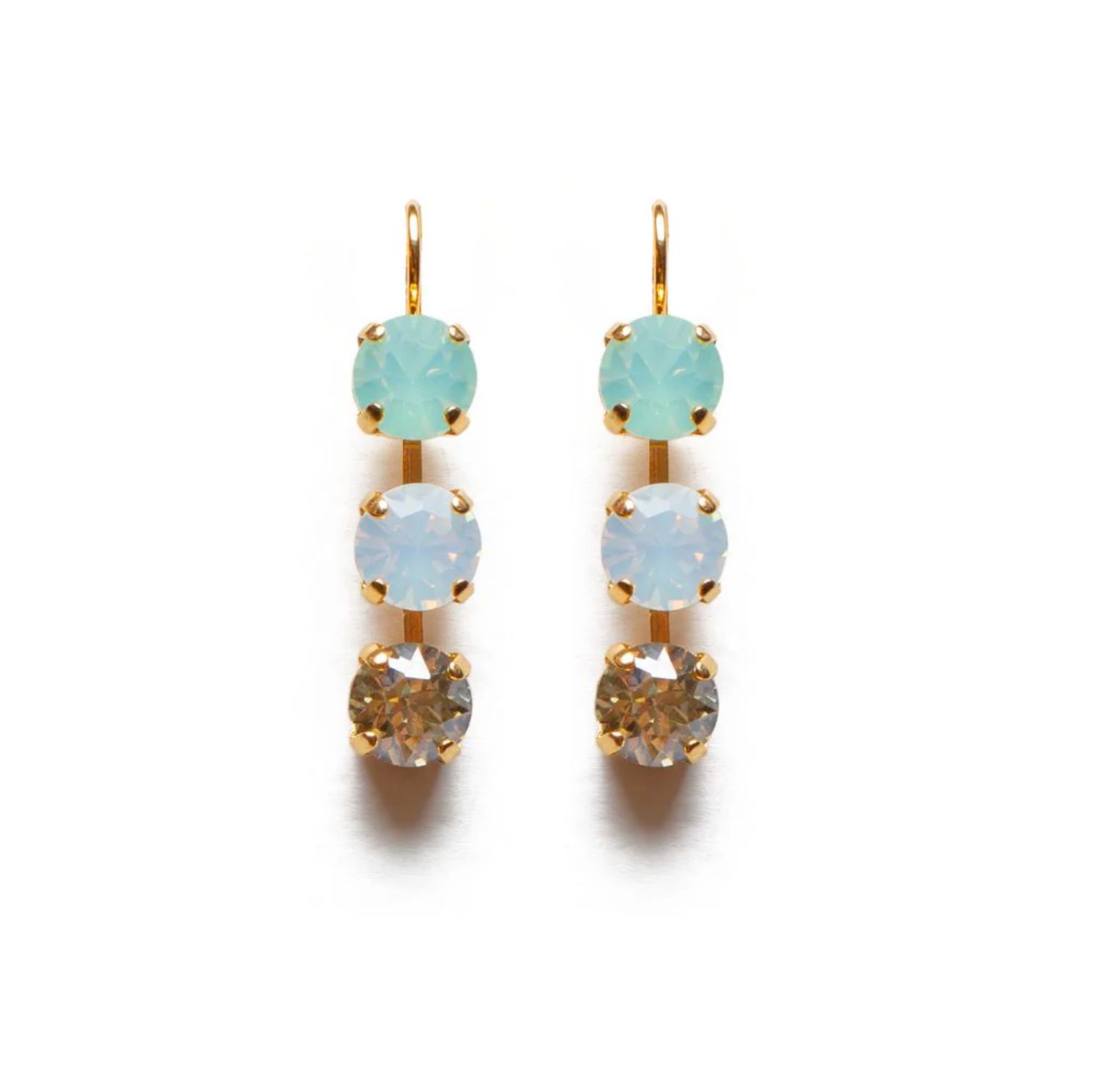 Mariana Gold Earrings 3 Stacked
