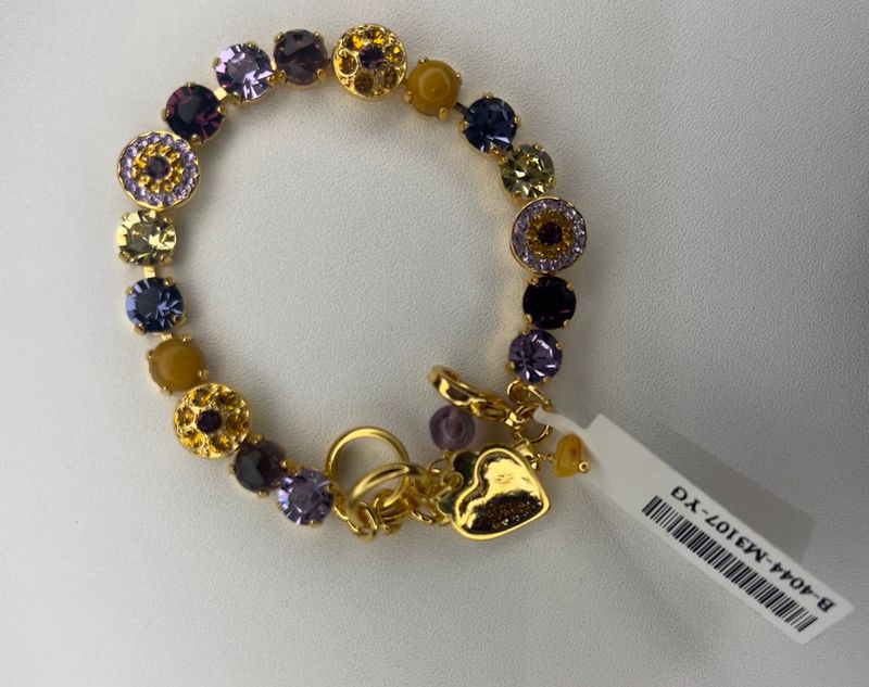 Mariana Purple Floral Bracelet YG