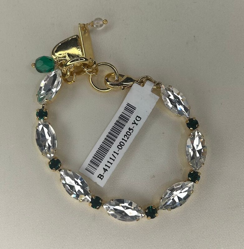 Mariana Emerald Eve Marquis Bracelet YG