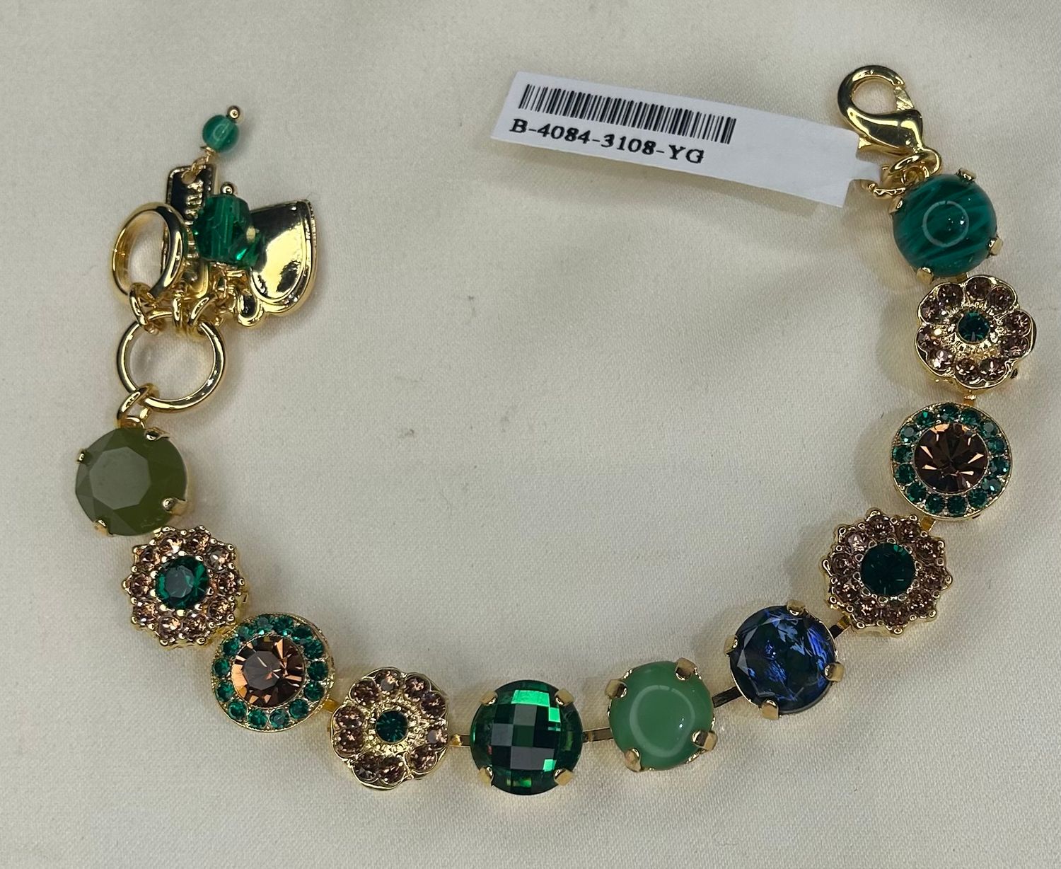 Mariana Emerald Floral Bracelet