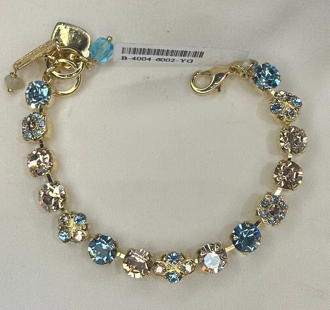 Mariana "First Toast" Blue Tan Fancy YG Bracelet