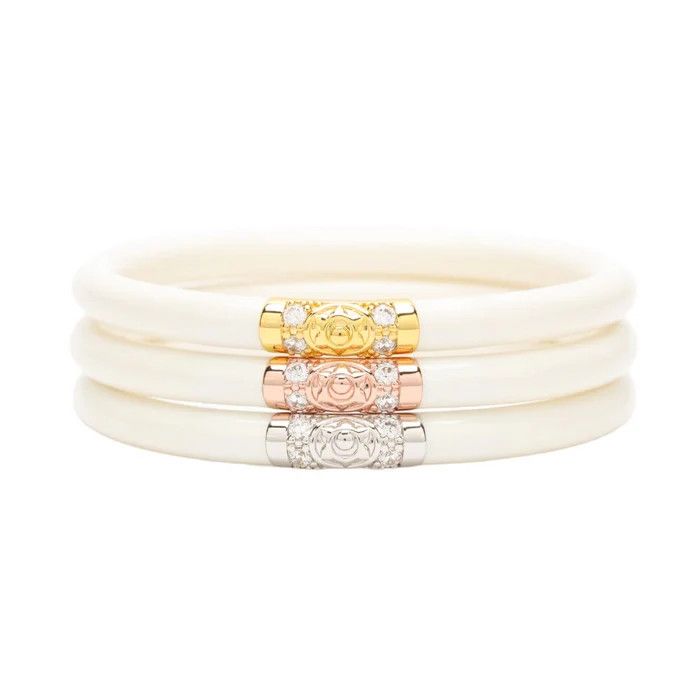 Three Kings All Weather Bangles (AWB), Color: Ivory, Size: Small