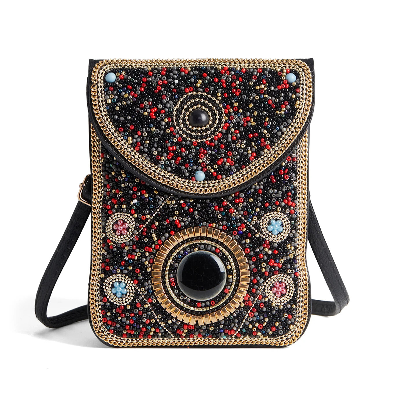 Artisan Beaded Crossbody