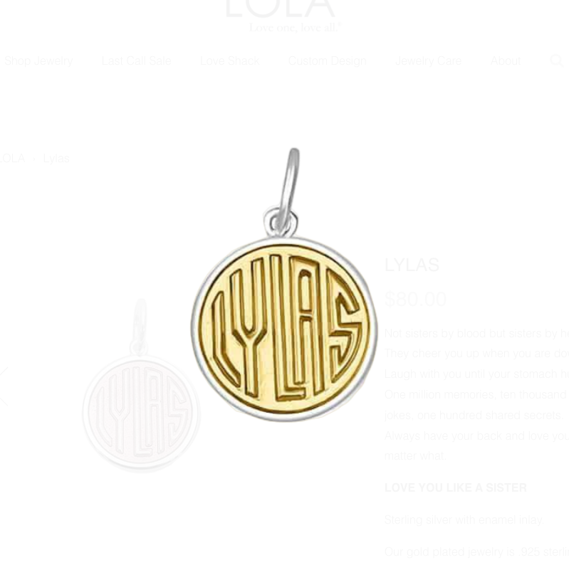 LYLAS 19mm, Color: Gold Center Vermeil