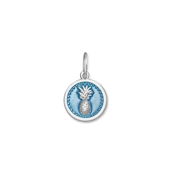 Pineapple Pendant , Color: Light Blue, Size: 15mm