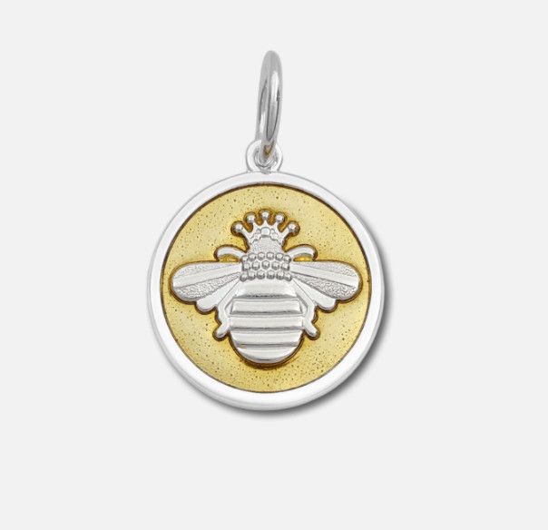 Queen Bee, Color: Silver Gold, Size: 19mm