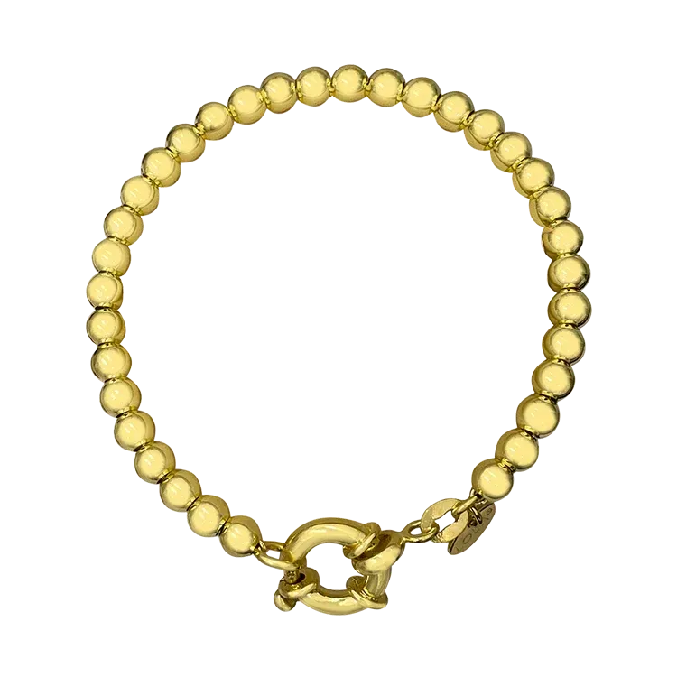 Ball Chain Bracelet 5mm, Color: Gold, Size: 8.0 inch