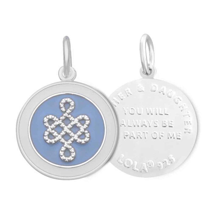 Mother &amp; Daughter Pendant, Color: Lavender, Size: 19mm
