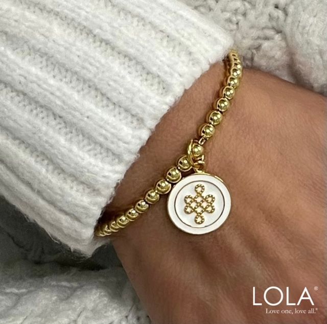 Mother &amp; Daughter , Color: Gold Alpine White, Size: 19mm