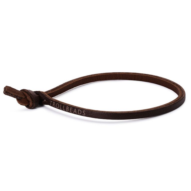 Single Brown Leather Bracelet