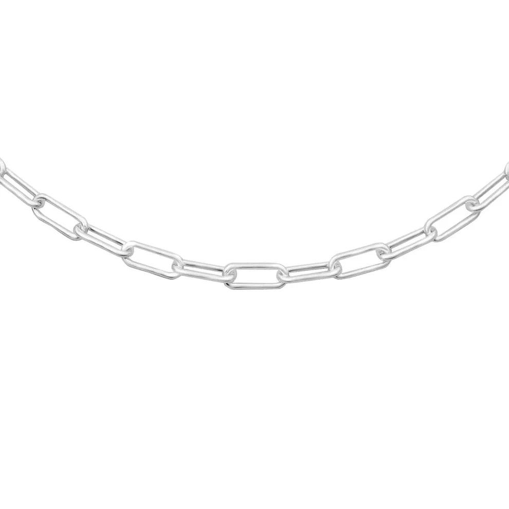 Oval 3.5mm Chain 18" Silver