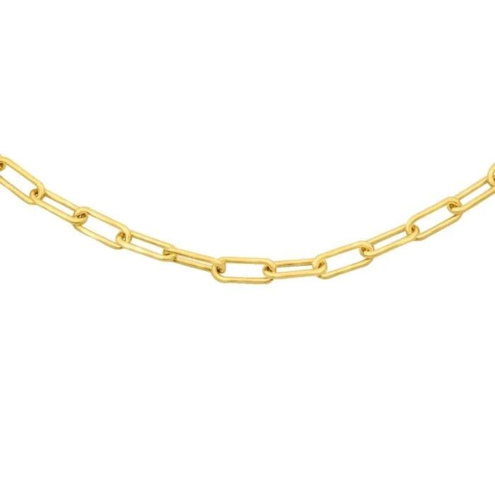 Oval Gold 3.5mm Chain 18"