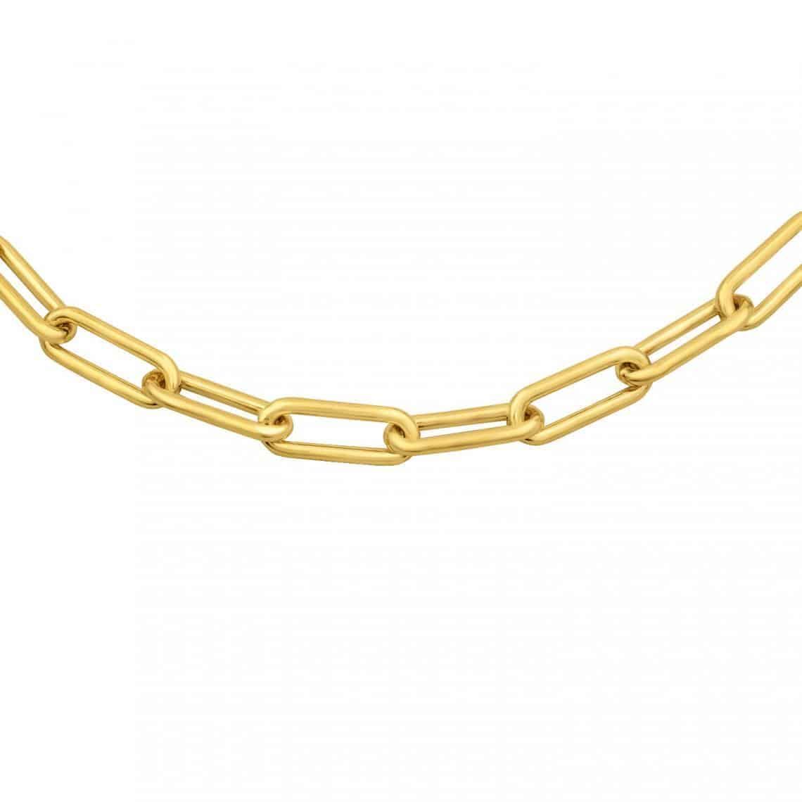 Oval Gold 3.5mm Chain 24"