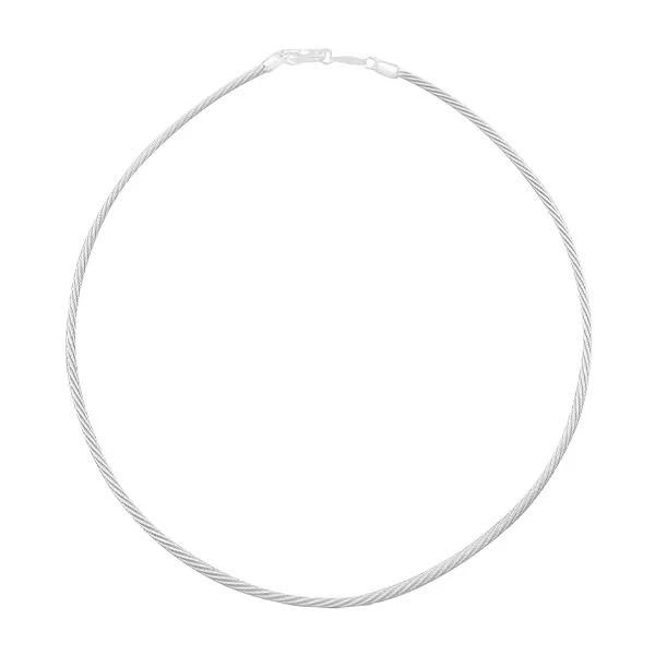 Choker Cable Silver 18"