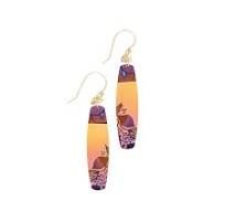 Golden Lei Koa Earrings