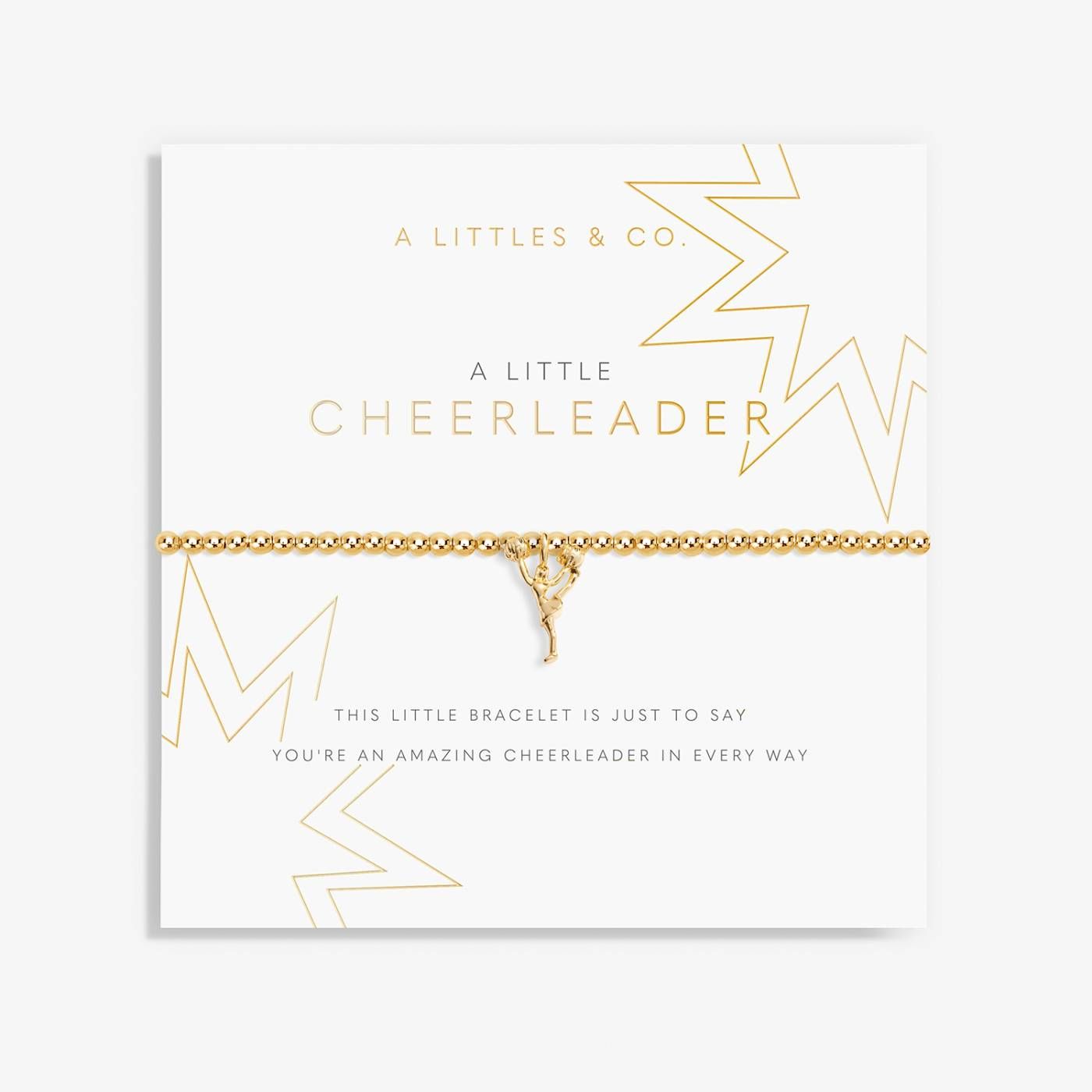 A Little Cheerleader Bracelet Gold