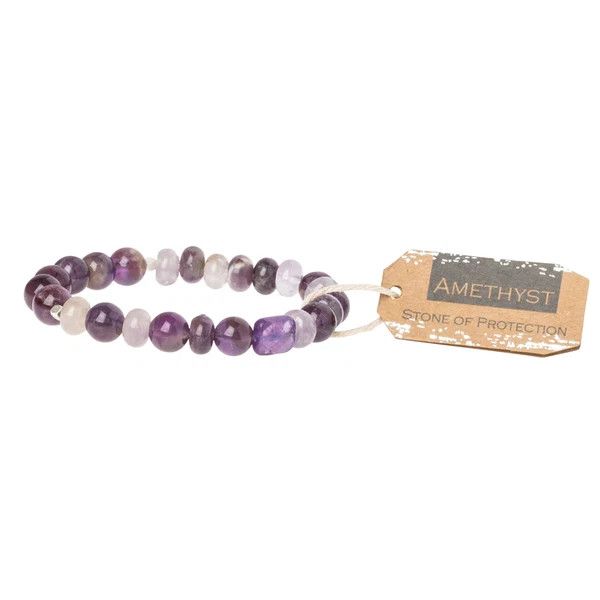 Stone Stacking Bracelet Amethyst