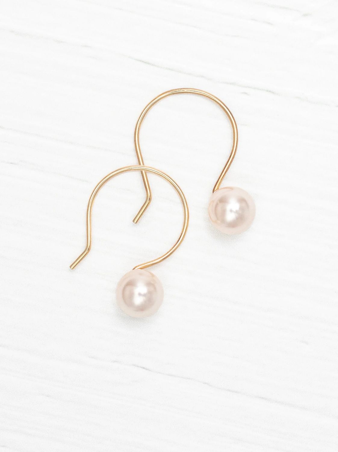 Julianna Pearl Drop Earrings Gold