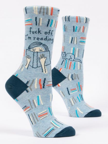 Blue Q F*** Off I Am Reading Socks